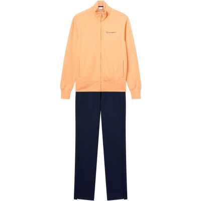2. Champion Full Zip Suit Women's Tracksuit Orange and Navy Blue 117988 OS069