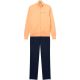 2. Champion Full Zip Suit Women's Tracksuit Orange and Navy Blue 117988 OS069
