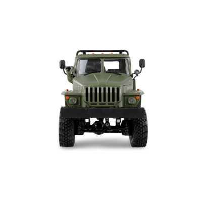 7. Amewi Ural B36 6WD Military Truck with Lowbed Trailer 1:16 RTR Green