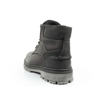 5. Wrangler Allan Mid men's boots, Chelsea boots, elegant leather, black