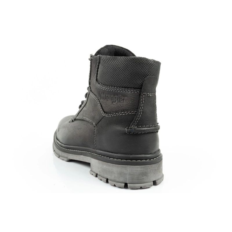 5. Wrangler Allan Mid men's boots, Chelsea boots, elegant leather, black