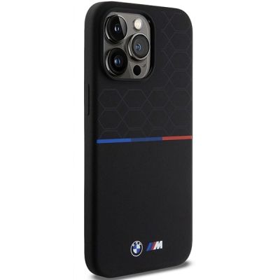 4. BMW M Silicone Pattern MagSafe case for iPhone 15 Pro Max - black