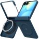 2. Spigen AirSkin Aramid MagFit MagSafe Case for Samsung Galaxy Z Flip 8 - Navy Blue