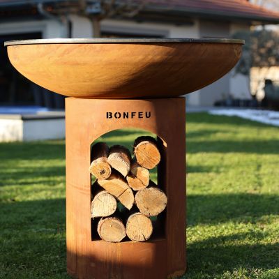 3. BF Bonbiza XL Open rusty garden fire pit