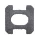 Cleaning pad for HUTT W8 model, 4 pieces, Gray