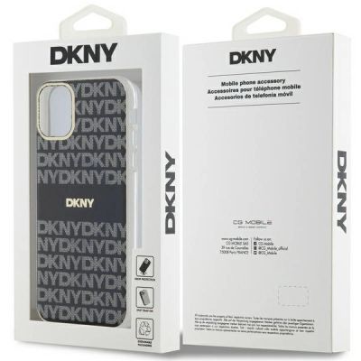 7. DKNY IML Mono & Stripe MagSafe case for iPhone 11 / Xr - black