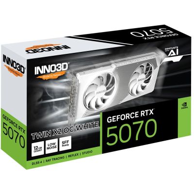 2. graphics card INNO3D GeForce RTX 5070 Twin X2 OC WH.