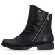 3. Rieker 74853-00 Waterproof Black Leather Ankle Boots for Women
