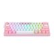 3. REDRAGON K616 Fizz Pro white/pink keyboard USB + RF Wireless + Bluetooth Pink, White