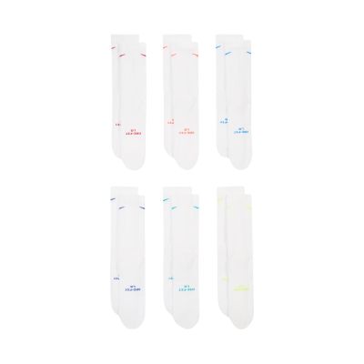 3. Nike Everyday Elevated Socks 6 Pairs White HQ8021 906