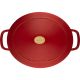 6. Oval cast iron pot BALLARINI BELLAMONTE 75003-566-0 - 5.5 ltr red