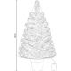 3. NORTON DECORATIVE CHRISTMAS TREE IN A POT 30 LEDS height: 90CM