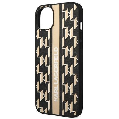 6. Karl Lagerfeld KLHCP14MPGKLSKW iPhone 14 Plus 6,7 "hardcase brown / brown Monogram Stripe