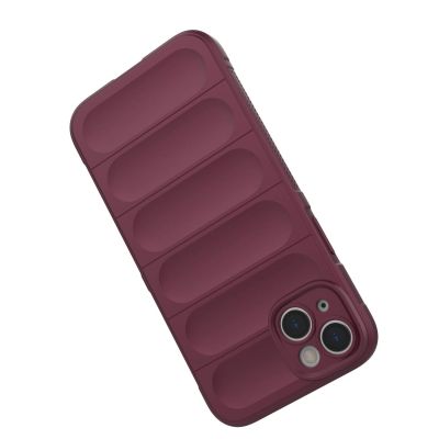 8. Magic Shield Case case for iPhone 14 Plus elastic armored case in burgundy