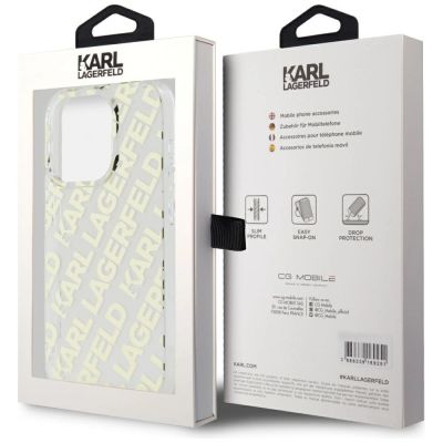 8. Karl Lagerfeld IML Fullover Logo case for iPhone 15 Pro - gold