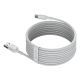 3. BASEUS USB/USB-C SIMPLE WISDOM CABLE, 40W, 5A, 1.5M WHITE