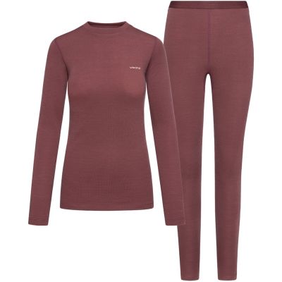 7. VIKING Meriboo Lady Set Merino Women's Underwear, Pink, L