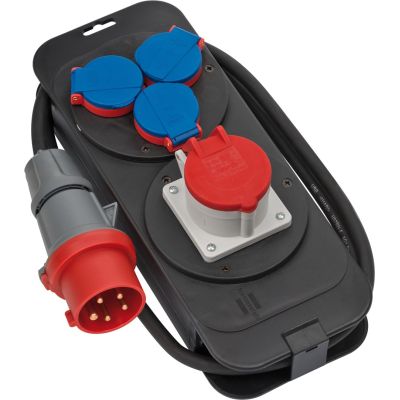6. Brennenstuhl 1151600010 PDU power distributor 4 x network sockets Black, Blue, Red