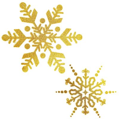 3. GOLD CHRISTMAS WINDOW STICKERS