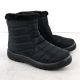 6. Women's flat insulated snow boots, black, Potocki SU33069