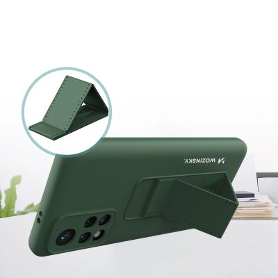 5. Wozinsky Kickstand Case silicone case with stand Xiaomi Poco M4 Pro 5G red