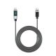 2. Orico LDC2C USB-C - USB-C PD 100W Cable with LED Display 480 Mbps 3 m - Black