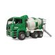 2. MAN TGA concrete mixer white and green BRUDER