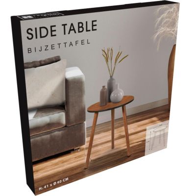 3. COFFEE TABLE 40x40x41CM WOODEN TABLETOP