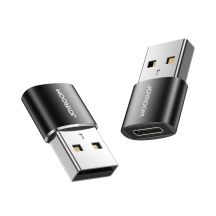 Joyroom adapter from USB Type C (female) to USB (male) 2 pcs. black (S-H152 Black)