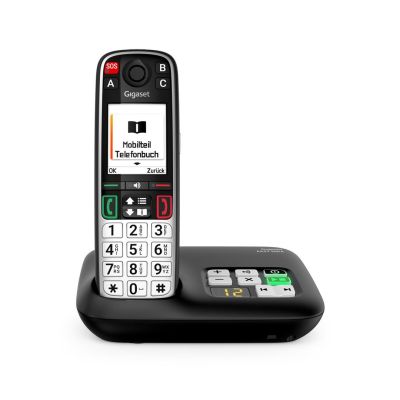5. Gigaset EASY 500A Analog/DECT Telephone Caller Name and ID Black, Silver