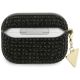 2. Guess Rhinestone Triangle Charm Case for AirPods Pro 3 - Black