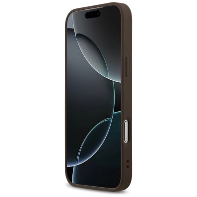 5. Guess 4G Printed Stripes MagSafe case for iPhone 17 Pro Max - brown