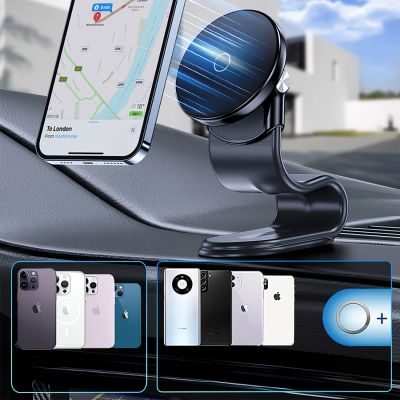 4. Wozinsky WCZ2Y2S Magnetic Car Holder with 15W MagSafe Inductive Charger for Car Cockpit - Black