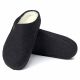 10. Birkenstock Anthracite wool felt insulated slippers for women/men narrow (1015084)