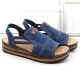 6. Comfortable Rieker W RKR684 jeans platform sandals