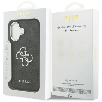 8. Guess 4G Big 4G Classic Logo Case for iPhone 17 - Black