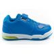 4. Leomil children's sports shoes Pokemon sneakers lightweight with velcro LED blue