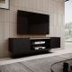 3. TV cabinet EF ONDA 180x40x39-58 black (standing or hanging)
