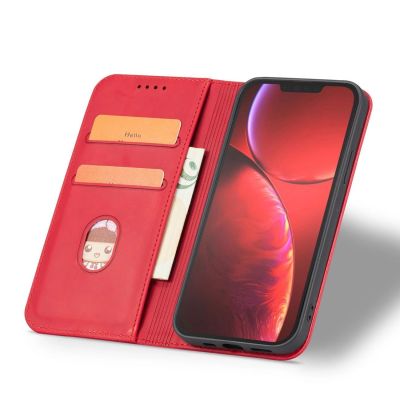 4. Magnet Fancy Case case for iPhone 14 Pro Max flip cover wallet stand red