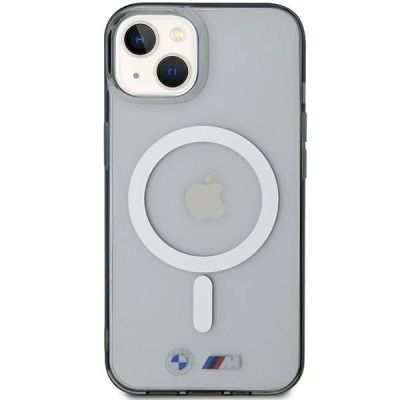 3. BMW Silver Ring MagSafe iPhone 15 Case - Clear