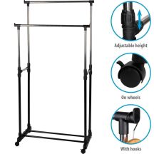 WARDROBE DRESSING ROOM HANGER 75x42x93-158CM ALPINA