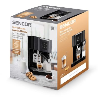 12. Sencor SES 4040BK Semi-Automatic Espresso Machine 1.4 L