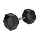 27.5 kg REBEL ACTIVE Rubber-Coated Cast Iron HEX Dumbbell