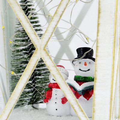4. DECORATIVE LANTERN height: 48CM - SNOWMAN