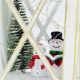 4. DECORATIVE LANTERN height: 48CM - SNOWMAN
