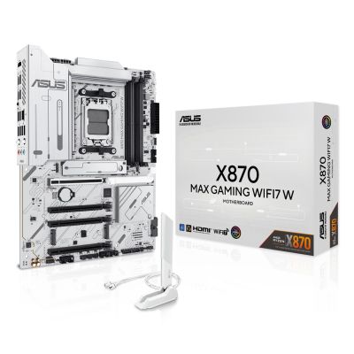 ASUS X870 MAX GAMING WIFI7 White Motherboard