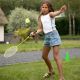 47. VIRTUFIT 2-IN-1 PORTABLE BADMINTON AND TENNIS SET - INCLUDES CASE AND RACKETS