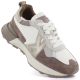 Women's leather sports shoes beige Kobbo 66954