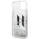 7. Karl Lagerfeld Liquid Glitter Big KL case for iPhone 14 - silver