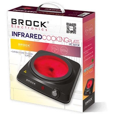 2. BROCK HPI 3001 BK infrared electric stove